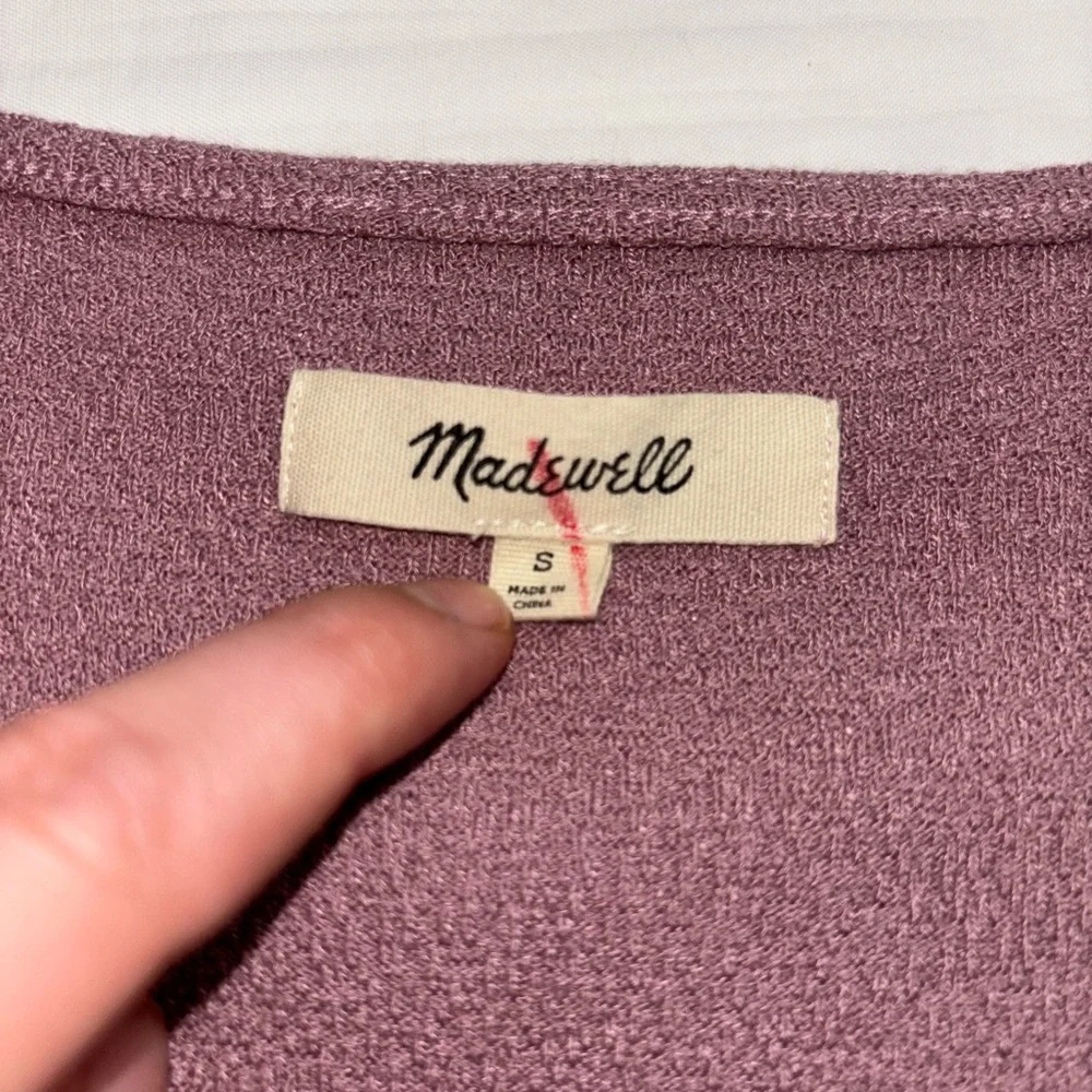 Madewell Cross-Front Button Dress - Picture 5 of 7